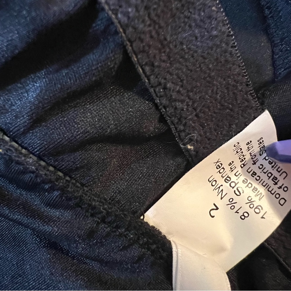 J Crew Swim 2 DD Cup Underwire Tank Black $114  NEW - Picture 6 of 6